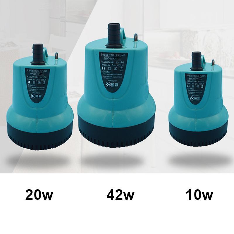"Tyst dränkbar vattenpump för akvarium, kompakt design, idealisk för vattenlandskap, akvarium och fontäner."