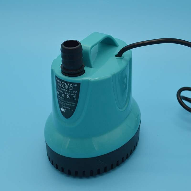 "Tyst dränkbar vattenpump för akvarium, kompakt design, idealisk för vattenlandskap, akvarium och fontäner."