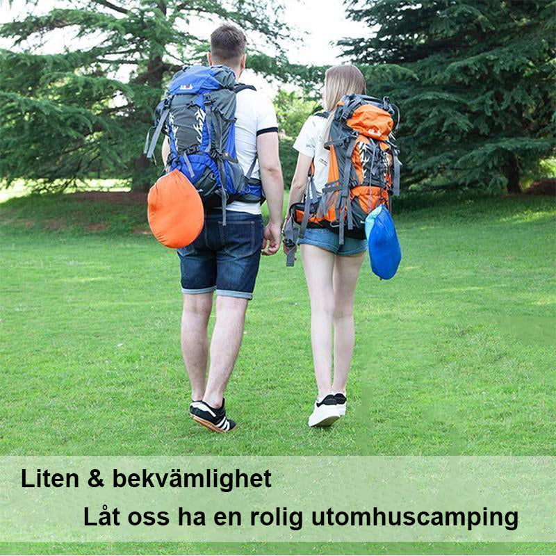 "Ultralätt myggnäthängmatta, grön nylon, perfekt för camping och utomhusaktiviteter, med inbyggt insektsskydd."