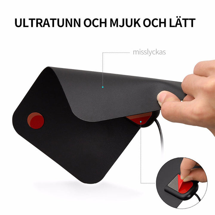 "Ultratunn digital HDTV-antenn för 4K-TV, lång räckvidd, svart och diskret design, enkel installation för fria TV-kanaler."