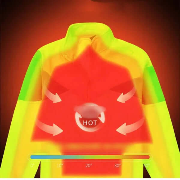 Unisex 360 - Degree Ultra - Warm Fleecejacka – Perfekt för Vinterkyla - Glowseva