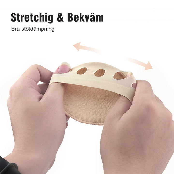 "Unisex gel halkfri tåstrumpa i svart och beige, mjukt silikon gel och bomullsmaterial för optimalt stöd och komfort."