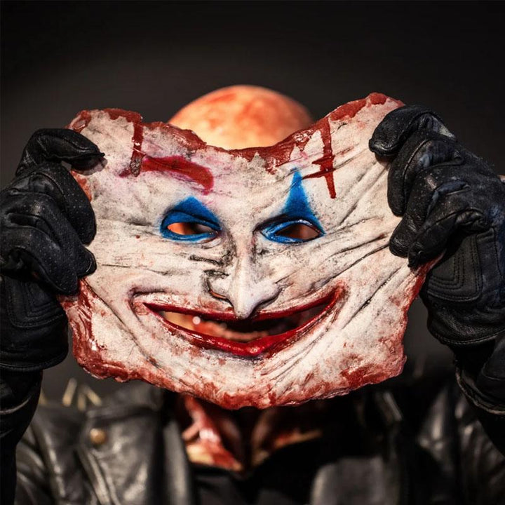 "Unisex Halloween skallemask med dubbel-lager och magnetfäste, skräckdesign."