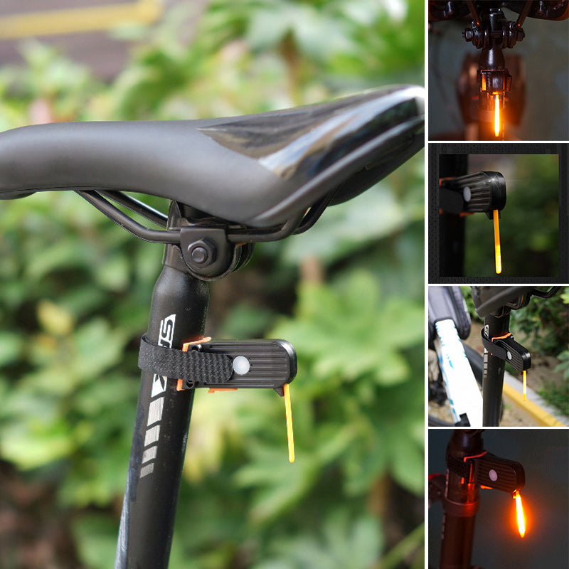 "Unisex LED-baklykta för cykel, elegant design, hög synlighet, flera färger, lång batteritid, perfekt för dag och natt"
