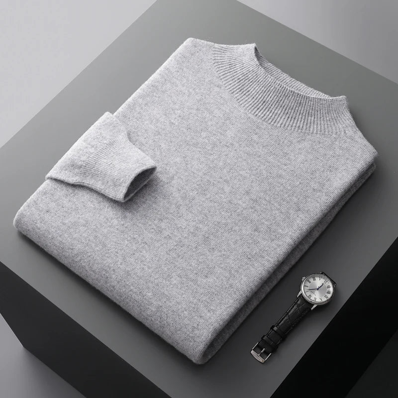 "Unisex merinoull tröja, mjuk och elegant, med rund halsringning, perfekt för stil och komfort i olika färger."