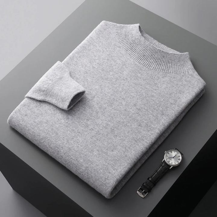 "Unisex merinoull tröja, mjuk och elegant, med rund halsringning, perfekt för stil och komfort i olika färger."