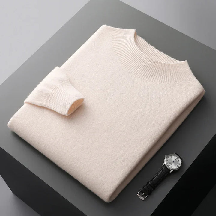 "Unisex merinoull tröja, mjuk och elegant, med rund halsringning, perfekt för stil och komfort i olika färger."