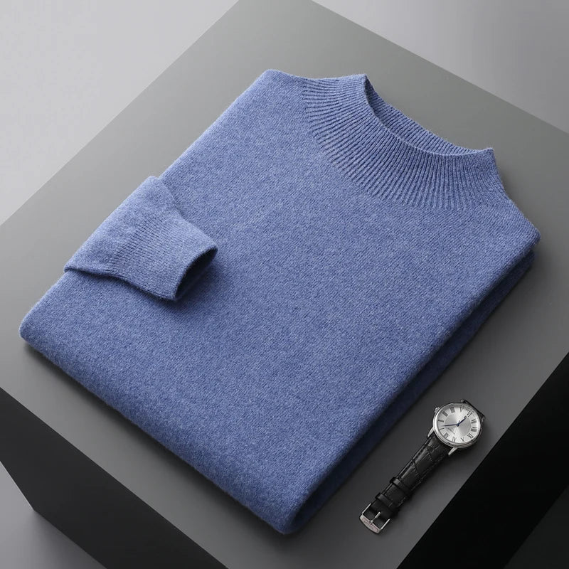 "Unisex merinoull tröja, mjuk och elegant, med rund halsringning, perfekt för stil och komfort i olika färger."