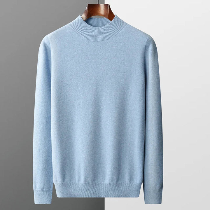 "Unisex merinoull tröja, mjuk och elegant, med rund halsringning, perfekt för stil och komfort i olika färger."