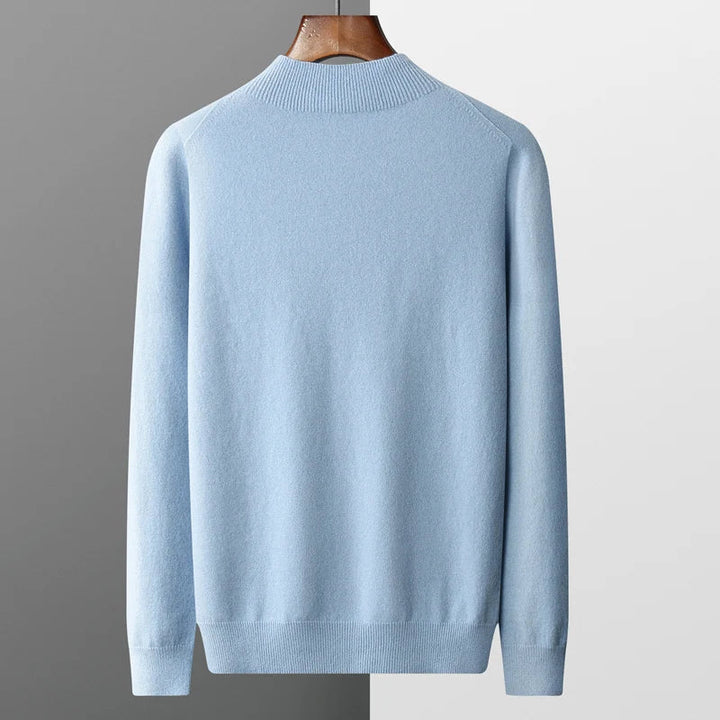 "Unisex merinoull tröja, mjuk och elegant, med rund halsringning, perfekt för stil och komfort i olika färger."