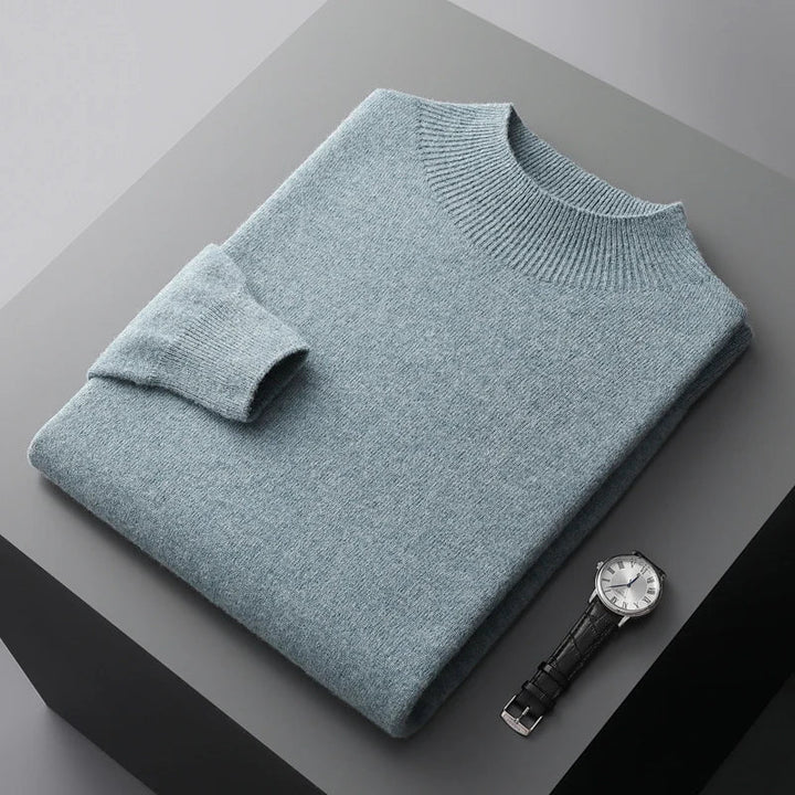 "Unisex merinoull tröja, mjuk och elegant, med rund halsringning, perfekt för stil och komfort i olika färger."