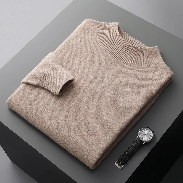 "Unisex merinoull tröja, mjuk och elegant, med rund halsringning, perfekt för stil och komfort i olika färger."