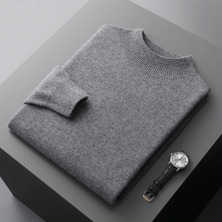 "Unisex merinoull tröja, mjuk och elegant, med rund halsringning, perfekt för stil och komfort i olika färger."