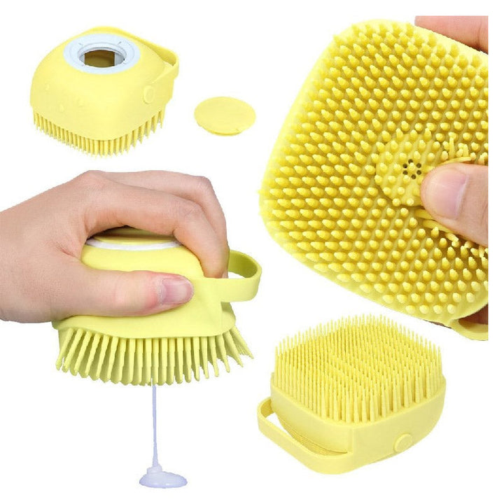 Unisex mjuk silikon badmassageborste i flera färger, ergonomisk design, perfekt för daglig vård och rengöring.