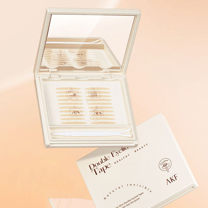 "Unisex osynlig dubbel ögonlockssticka, vattenaktiverad, skapar en naturlig look och ungdomlig utstrålning på alla hudtoner."