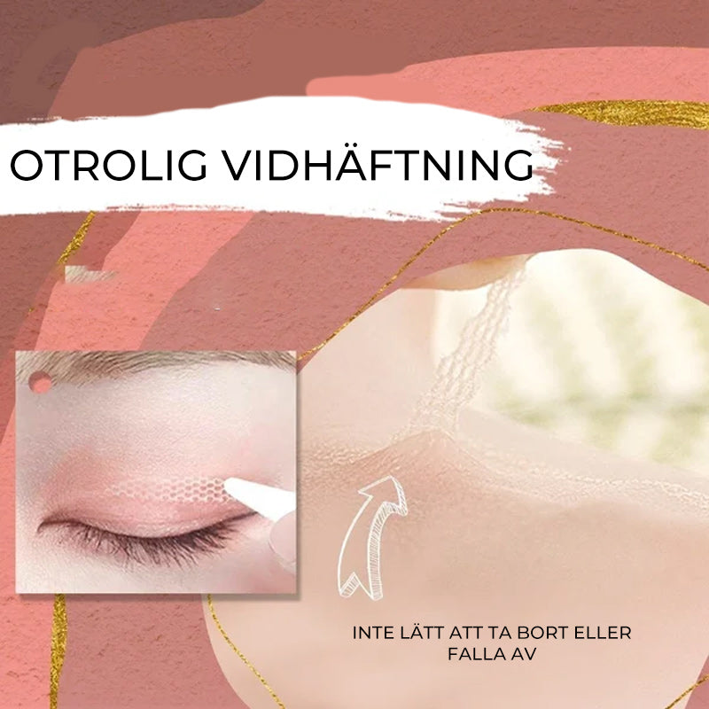 "Unisex osynlig dubbel ögonlockssticka, vattenaktiverad, skapar en naturlig look och ungdomlig utstrålning på alla hudtoner."