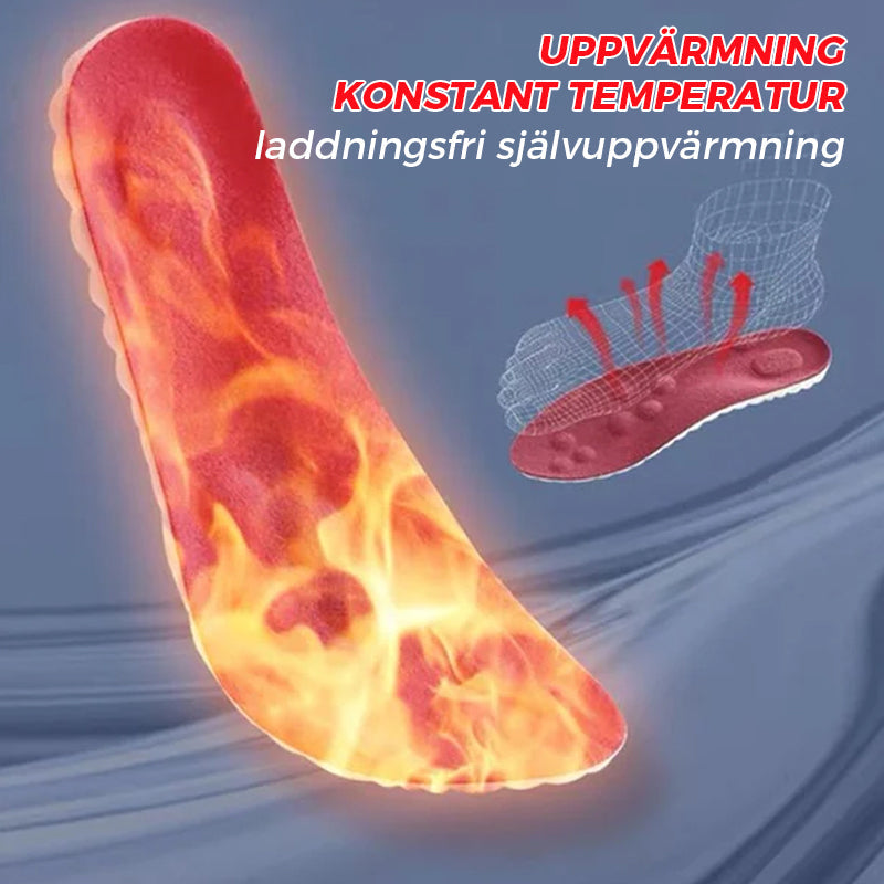 "Unisex U-formade andningsbara innersulor, orange och grå, perfekt för sport med bågestöd och stötdämpning."