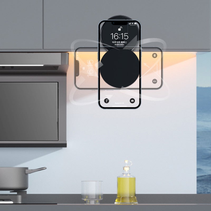 "Universal magnetisk bilfäste med stark magnet, svart design. Justerbar, passar flesta smartphones. Perfekt för handsfree-anv