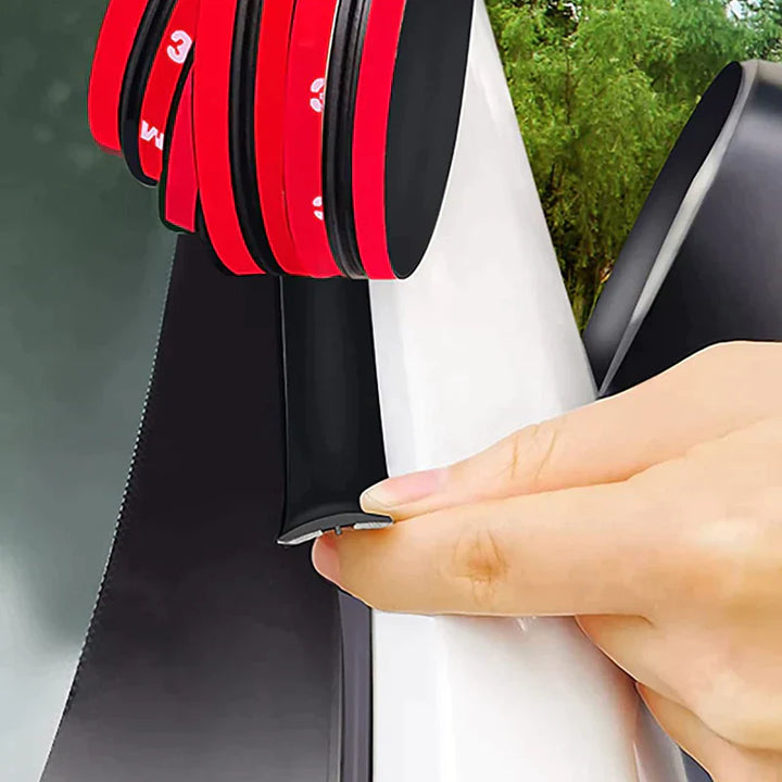 "Universell gummi kantband i T-form för bilrutor, skyddar mot damm och vattenläckage, enkel installation."