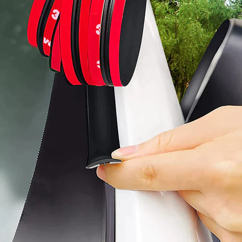 "Universell gummi kantband i T-form för bilrutor, skyddar mot damm och vattenläckage, enkel installation."