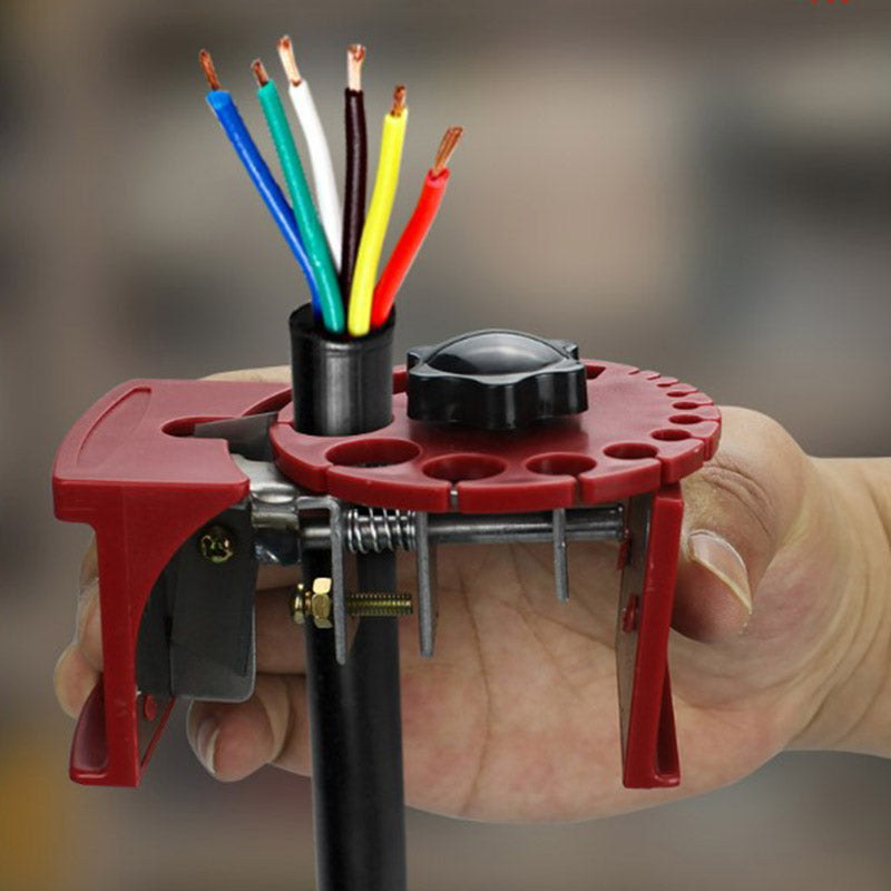 "Universell handhållen trådavdragare, kompakt design, precisionsavskalning för elektriker och DIY-entusiaster."