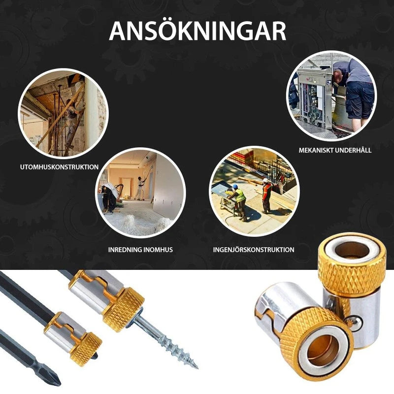 Universell magnetisk ring för män, kraftfull och avtagbar, tillverkad i legerat stål, färger: gul, röd, blå.