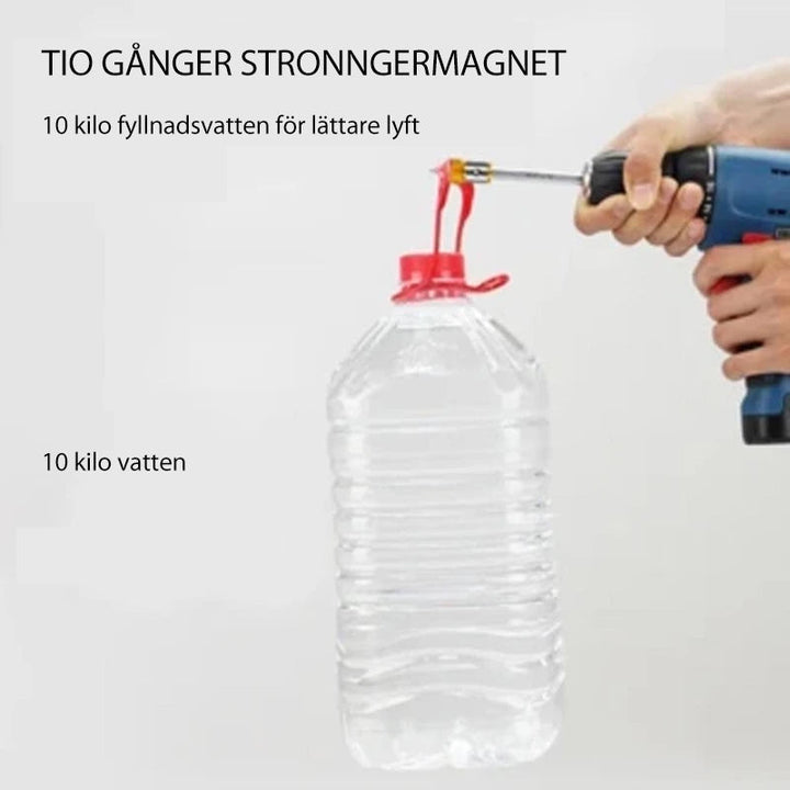 Universell magnetisk ring för män, kraftfull och avtagbar, tillverkad i legerat stål, färger: gul, röd, blå.