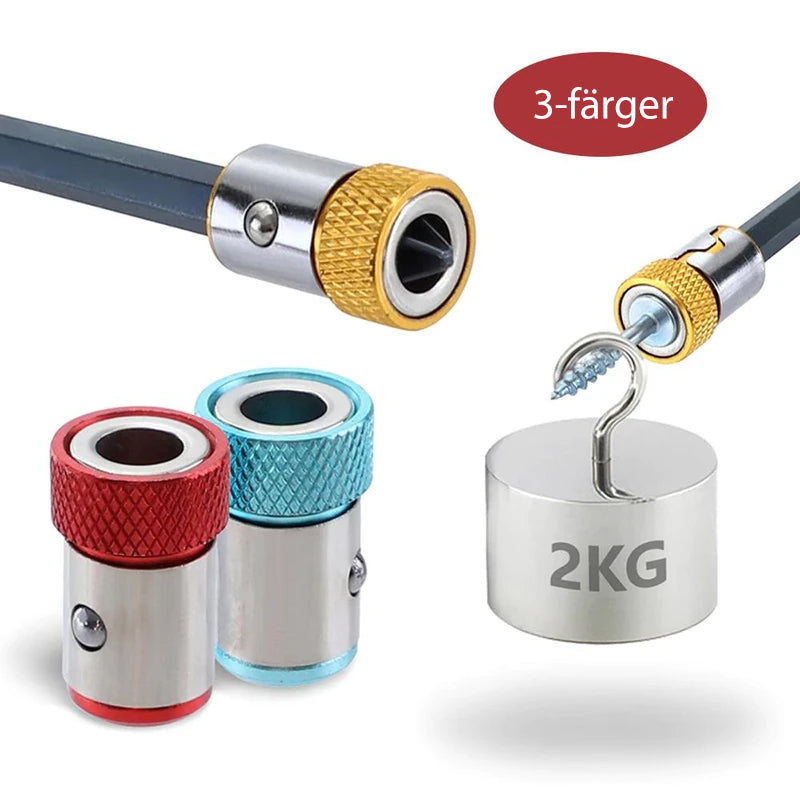 Universell magnetisk ring för män, kraftfull och avtagbar, tillverkad i legerat stål, färger: gul, röd, blå.