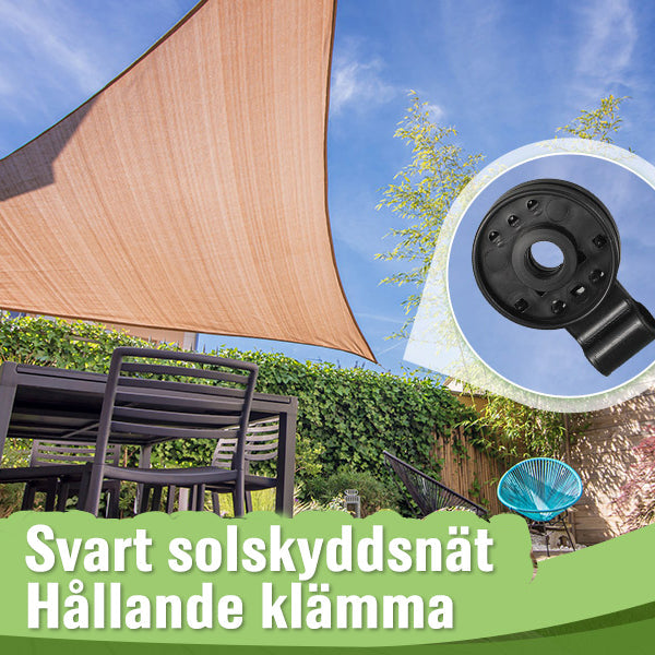 "Universella plast clips för trädgård, säker fästning av solskyddsnät. Högkvalitativ plast, enkel installation."