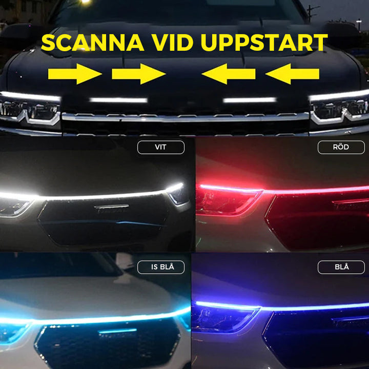 Universellt LED varselljus för fordon, vattentät design, enkel installation, förbättrad säkerhet och stilfull estetik.