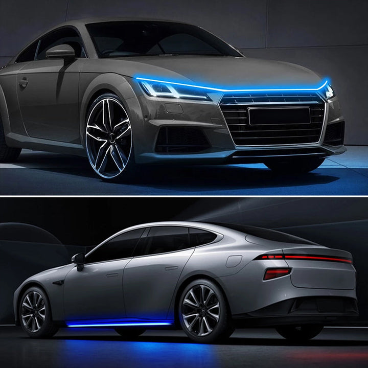 Universellt LED varselljus för fordon, vattentät design, enkel installation, förbättrad säkerhet och stilfull estetik.