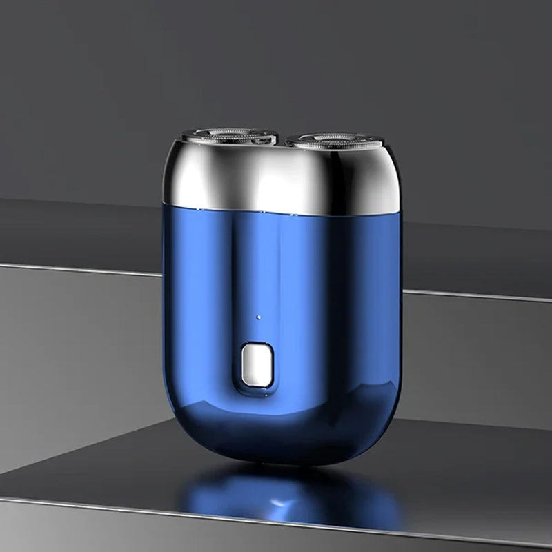 "Uppladdningsbar elrakapparat för män, kompakt och elegant, idealisk för resor och lätt att rengöra, med vattentålig yta."