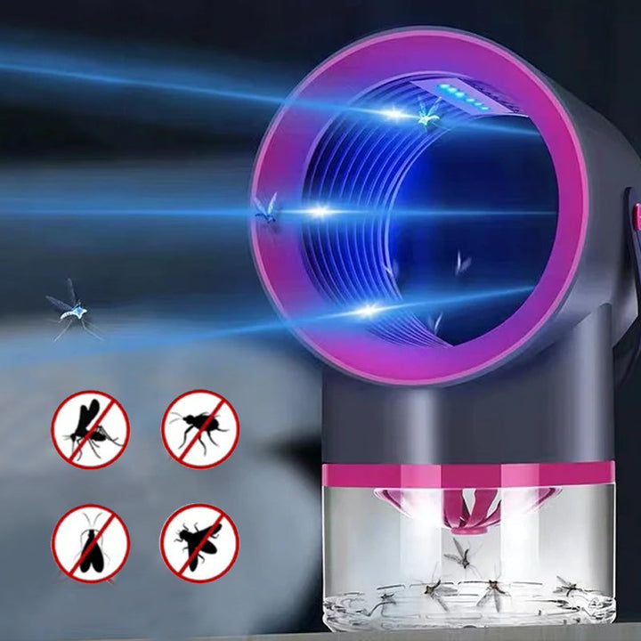 USB mygglampa, kompakt design, LED UV-ljus, inomhusbruk & camping. Tyst drift, effektiv myggkontroll med USB-kabel.