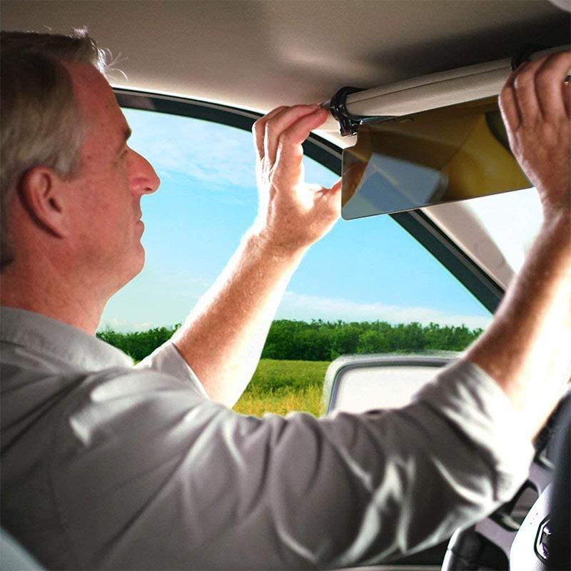 "UV-solskydd för bilar, bländskyddande, enkelt att installera med hållbart material, skyddar mot UV-strålning och bländning."