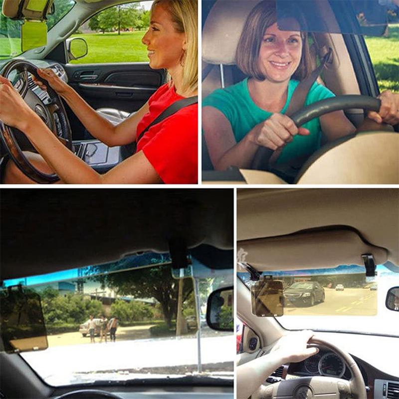 "UV-solskydd för bilar, bländskyddande, enkelt att installera med hållbart material, skyddar mot UV-strålning och bländning."