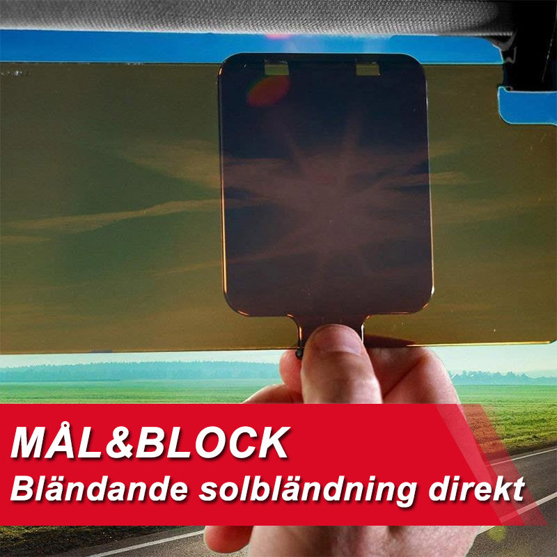 "UV-solskydd för bilar, bländskyddande, enkelt att installera med hållbart material, skyddar mot UV-strålning och bländning."