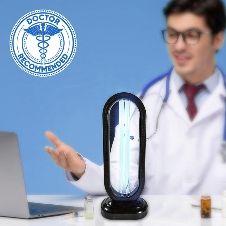 "Uvlizer UV Sterilisator, kompakt och portabel, effektiv rengöring med UV-C-teknologi, desinficerar hemmet enkelt."