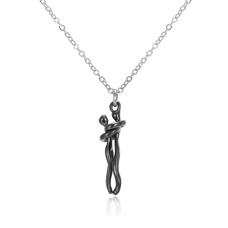 "Vackert par kram halsband i koppardesign, symboliserar evig kärlek och sammanhållning för älskare."