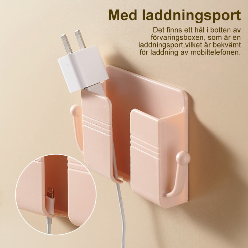 "Väggmonterad förvaringslåda med tecknat mönster i levande färger, praktisk för stilren och lekfull hemorganisation."