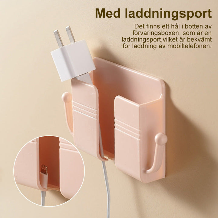 "Väggmonterad förvaringslåda med tecknat mönster i levande färger, praktisk för stilren och lekfull hemorganisation."