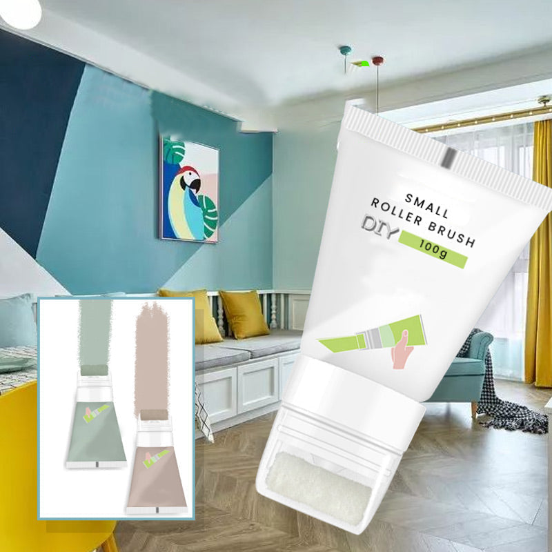"Väggreparationspasta med liten rullborste, multicolor. Perfekt för snabb väggreparation. Flera färgval."