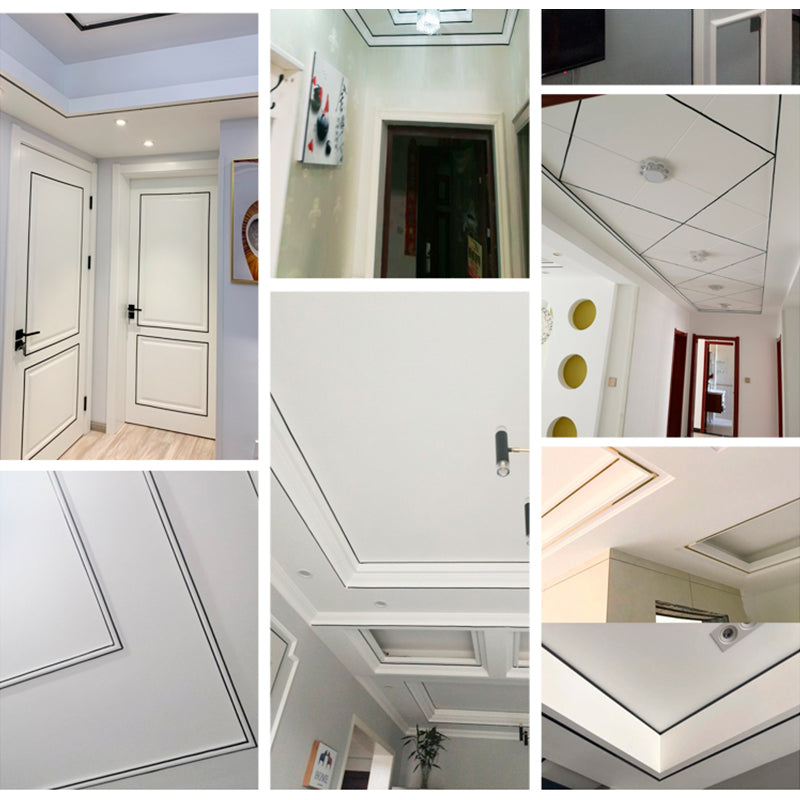 "Vattenbeständig dekorativ Gapi-tejp i silver, självlysande och mögelresistent för kakel, enkel applicering på keramik och gl