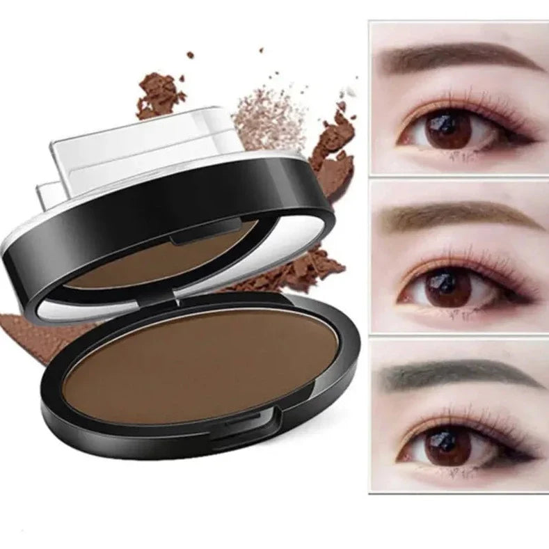 Vattenfast ögonbrynsstämpel med vinklat handtag för enkel och exakt applicering av ögonbrynsmakeup.