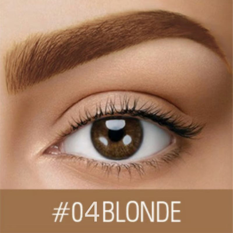 "Vattenfast ögonbrynsgel i elegant förpackning, långvarig form och semi-permanent färg, finns i flera nyanser."