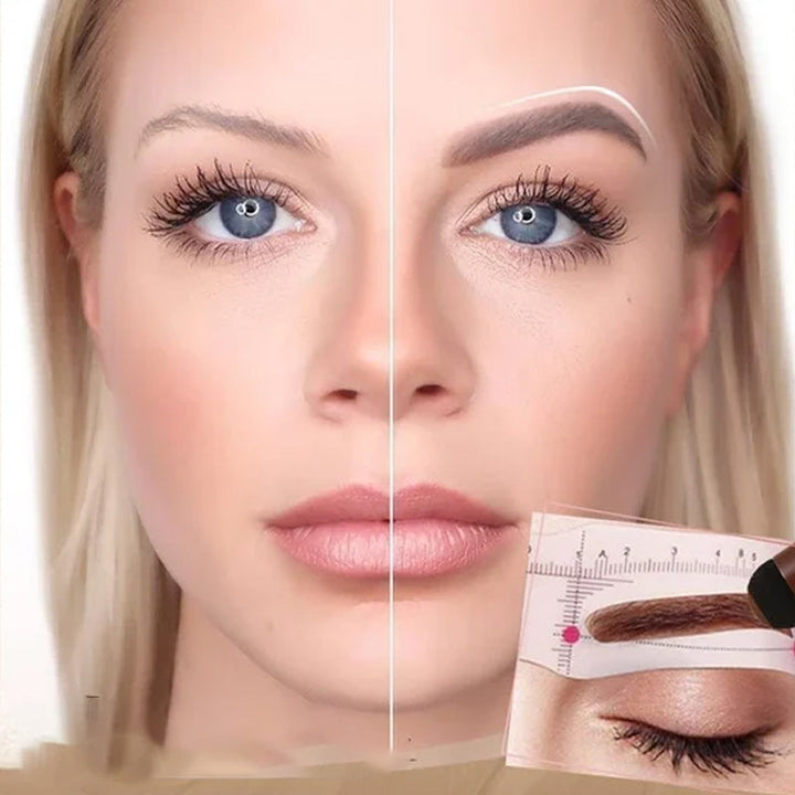 "Vattentätt ögonbrynskulpturkit: kompakt, enkel design med flera nyanser för naturliga och definierade ögonbryn."