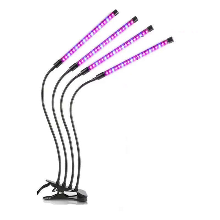 Växtlampa med 4 Flexibla LED - lysrör – Förbättra Växttillväxt och Hälsa Inomhus - Glowseva