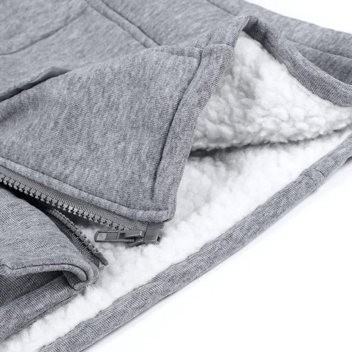 Vinterjacka med fleece och knappar - Glowseva