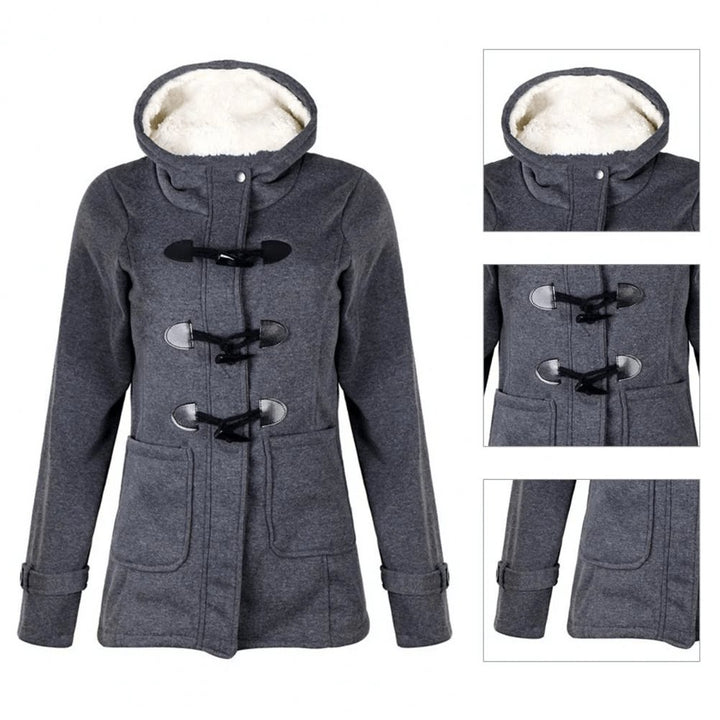 Vinterjacka med fleece och knappar - Glowseva
