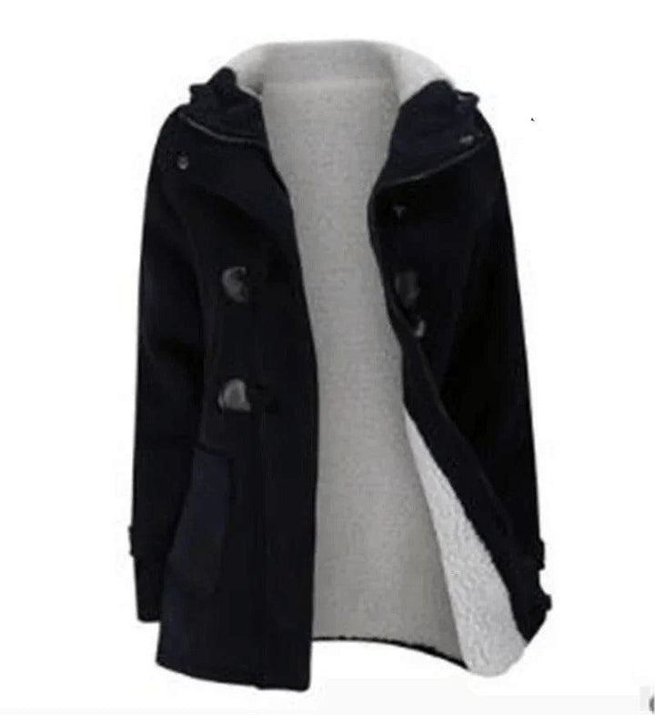 Vinterjacka med fleece och knappar - Glowseva