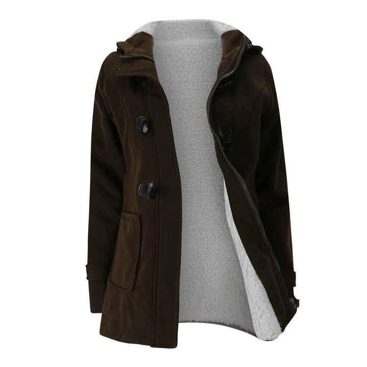 Vinterjacka med fleece och knappar - Glowseva